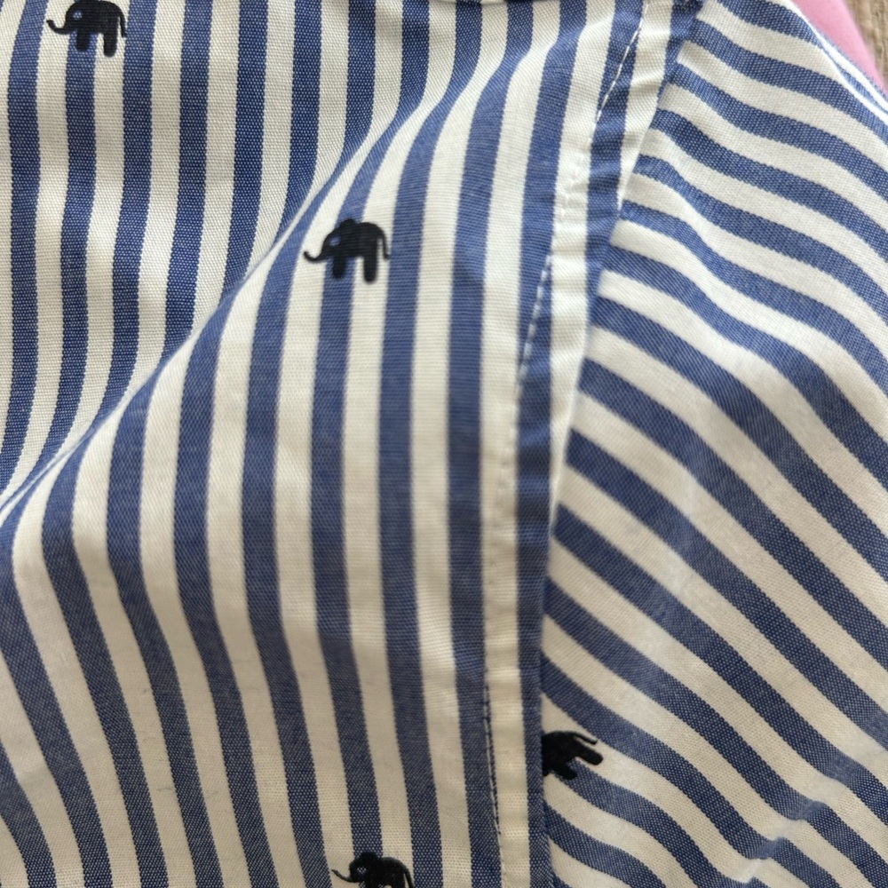 Banana Republic Navy and White Striped RILEY Tailored Shirt - Picture 8 of 8